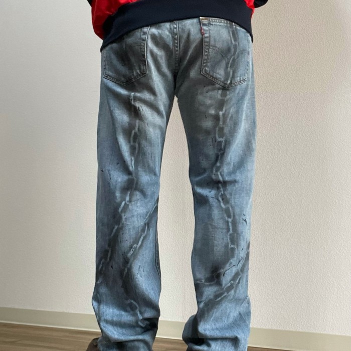 Levi's 501 Chain Paint Remake Denim Pants | Vintage.City 古着屋、古着コーデ情報を発信