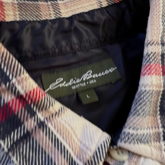 Eddie Bauer エディーバウアー チェック ネルシャツ フランネル L シャツジャケット | Vintage.City 古着屋、古着コーデ情報を発信