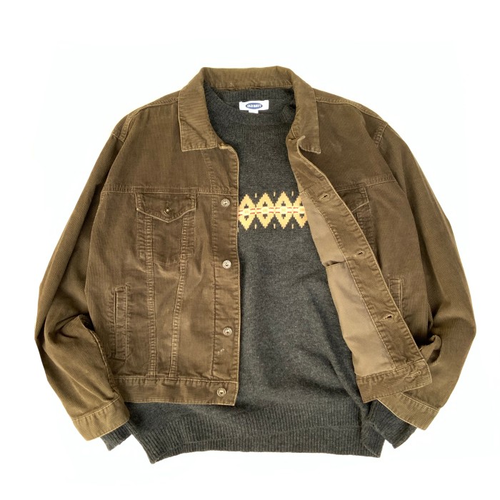 OLD NAVY “Native Line Sweater” 00s オールドネイビー ラムウール