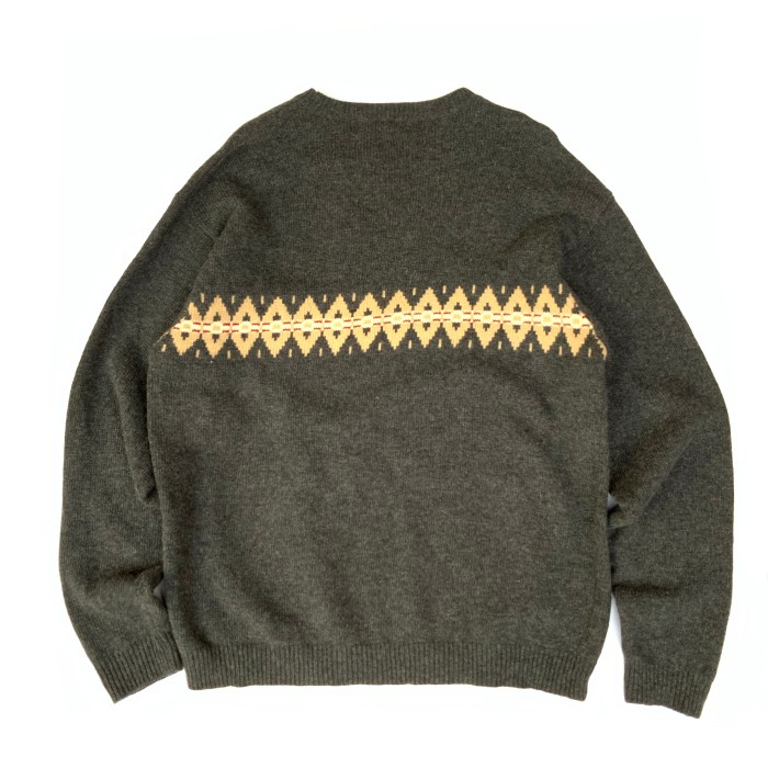 OLD NAVY “Native Line Sweater” 00s オールドネイビー　ラムウール　ウール　セーター　デザインニット | Vintage.City 古着屋、古着コーデ情報を発信