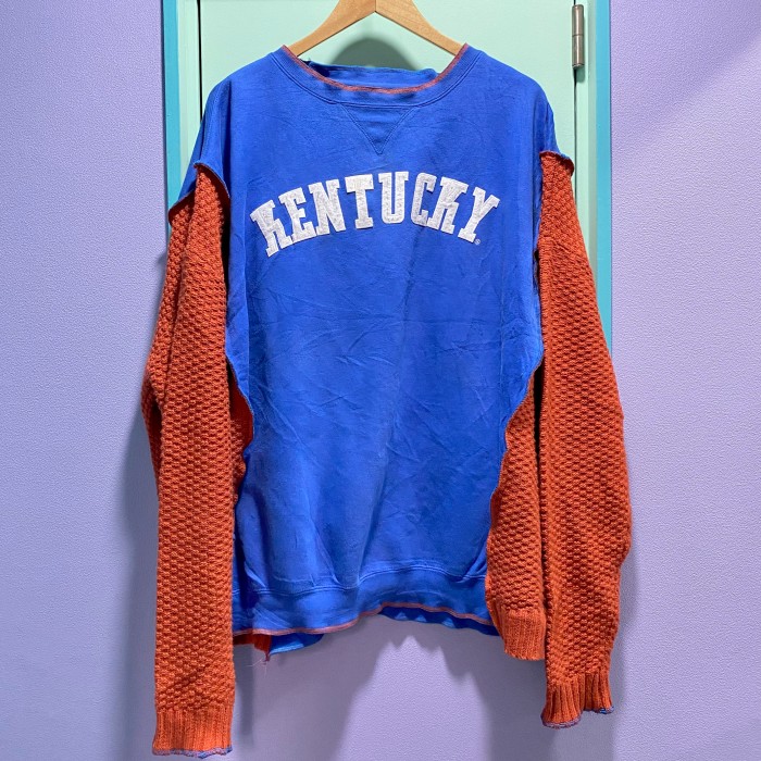remake／docking knit trainer (BL×OR) | Vintage.City Vintage Shops, Vintage Fashion Trends