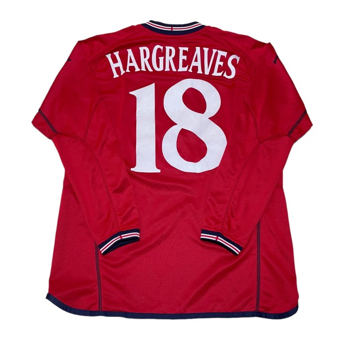 Umbro 2002 England Reversible Long Sleeve Shirt No.18 HARGREAVES | Vintage.City 빈티지숍, 빈티지 코디 정보