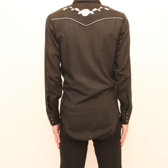 Wrangler Black Western Shirt | Vintage.City 빈티지숍, 빈티지 코디 정보