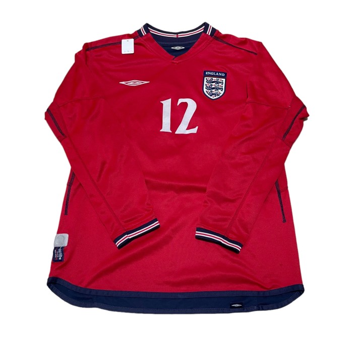 Umbro 2002 England Reversible Long Sleeve Shirt No.12 | Vintage.City 古着屋、古着コーデ情報を発信