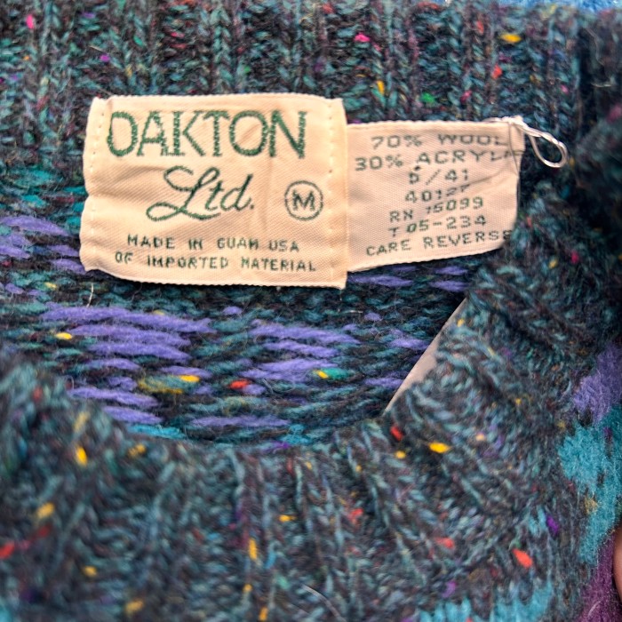 OAKTON  デザインニットmade in USA | Vintage.City 古着屋、古着コーデ情報を発信