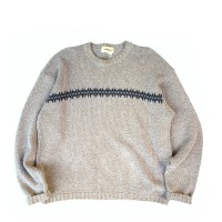 Eddie Bauer “Cotton Line Sweater” 00s コットンニット | Vintage.City 古着屋、古着コーデ情報を発信