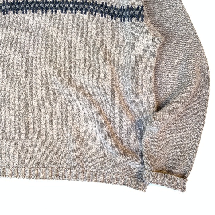 Eddie Bauer “Cotton Line Sweater” 00s コットンニット | Vintage.City 빈티지숍, 빈티지 코디 정보