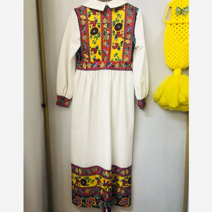 70s Bohemian maxi dress | Vintage.City 古着屋、古着コーデ情報を発信