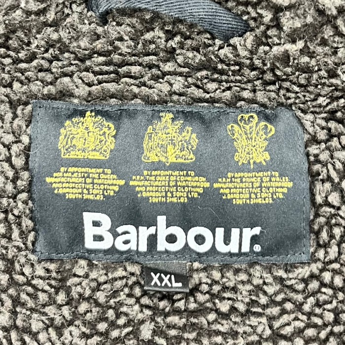 BARBOUR 3クレスト "OAKUM WAX JACKET" 裏地ボア付き オイルドジャケット ダークネイビー (VINTAGE) | Vintage.City 古着屋、古着コーデ情報を発信