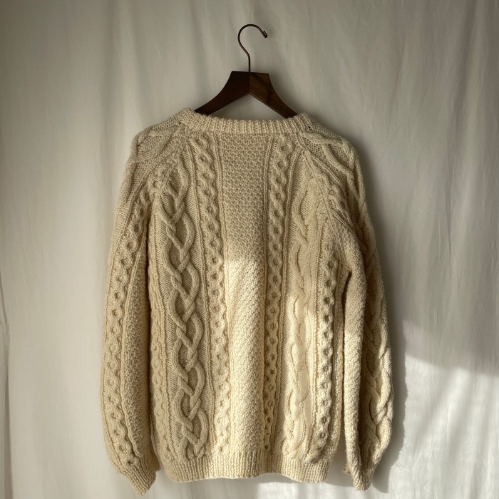 basic cable knit cardigan | Vintage.City 古着屋、古着コーデ情報を発信