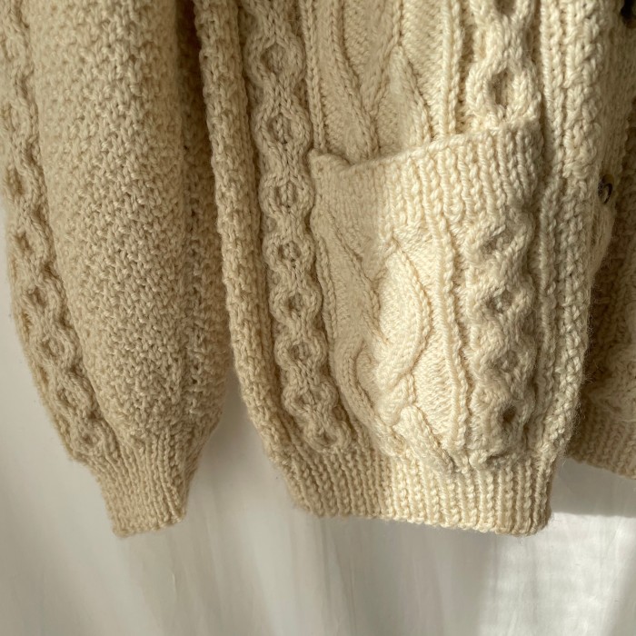 basic cable knit cardigan | Vintage.City 古着屋、古着コーデ情報を発信