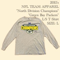 2011's NFL TEAM APPAREL "North Division Champions" "Green Bay Packers" L/S T-Shirt - L | Vintage.City 빈티지숍, 빈티지 코디 정보