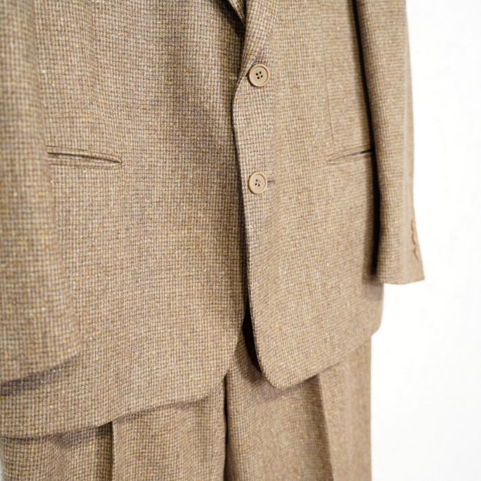 EU VINTAGE Luigi Botto TWEED DESIGN SET UP SUIT/ヨーロッパ古着ツイードデザインセットアップスーツ | Vintage.City 빈티지숍, 빈티지 코디 정보
