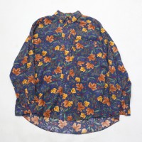 アイゾッド フローラル柄 レーヨン 長袖シャツ IZOD Floral Patterned Rayon L/S Shirt # | Vintage.City 빈티지숍, 빈티지 코디 정보