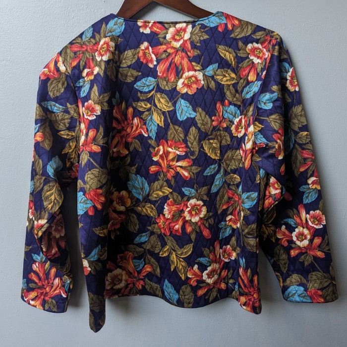 Flower print quilting Jacket | Vintage.City 빈티지숍, 빈티지 코디 정보