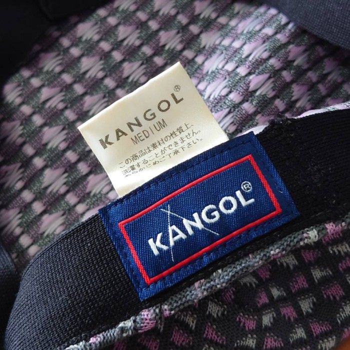 KANGOL 総柄 メッシュ ハンチング グレー系 M 帽子 日本製 | Vintage.City 古着屋、古着コーデ情報を発信