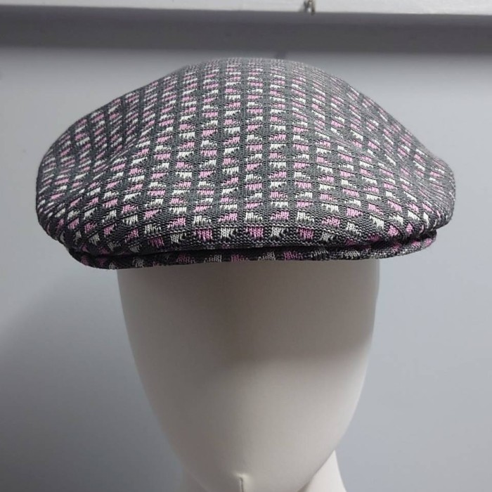 KANGOL 総柄 メッシュ ハンチング グレー系 M 帽子 日本製 | Vintage.City 古着屋、古着コーデ情報を発信