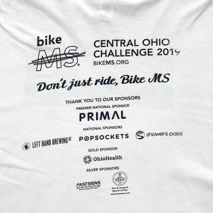 Bike MS 2019 ロードバイク イベント Tシャツ / フリーメイソン | Vintage.City 빈티지숍, 빈티지 코디 정보