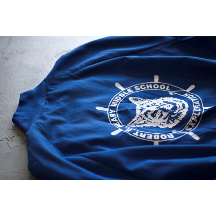 1980s Back Print Snap Stadium Jacket Made in USA | Vintage.City 古着屋、古着コーデ情報を発信