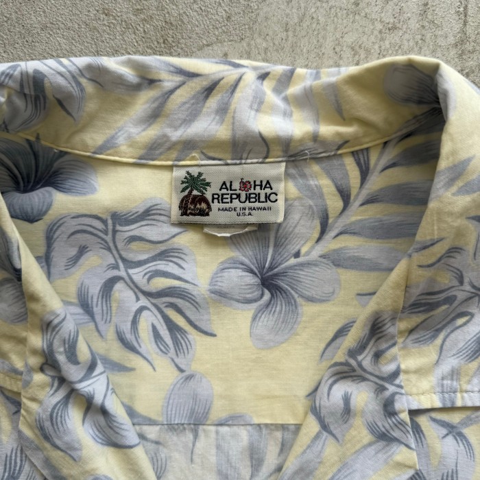 80s ALOHA shirt "blue" | Vintage.City 古着屋、古着コーデ情報を発信