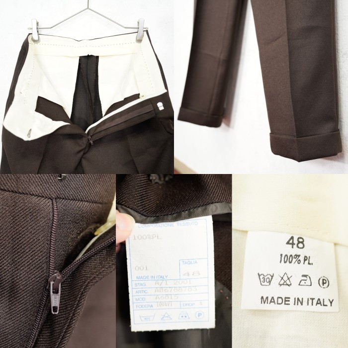 EU VINTAGE BROWN COLOR 3B DESIGN SET UP SUIT MADE IN ITALY/ヨーロッパ古着ブラウンカラー3ボタンデザインセットアップスーツ | Vintage.City Vintage Shops, Vintage Fashion Trends
