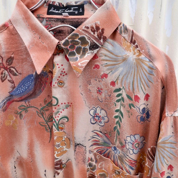 【artistic pattern loose rayon shirt】 | Vintage.City 古着屋、古着コーデ情報を発信