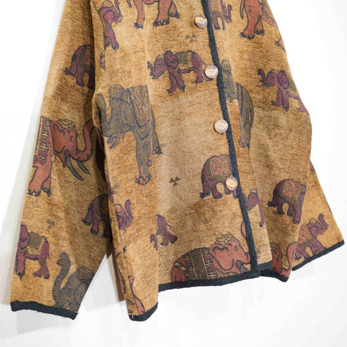 USA VINTAGE KEREN HART ELEPHANT EMBROIDERY DESIGN JACKET/アメリカ古着ゾウ刺繍デザインジャケット | Vintage.City 古着屋、古着コーデ情報を発信