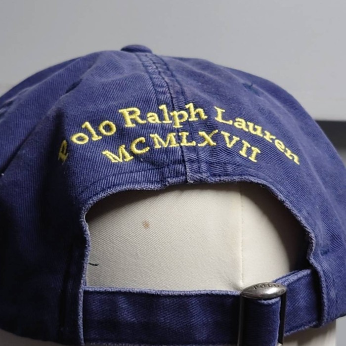 Polo Ralph Lauren ダブルポニー キャップ ネイビー アジャスター付き ラルフローレン 帽子 | Vintage.City 古着屋、古着コーデ情報を発信