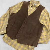 pig suède leather vest" | Vintage.City 빈티지숍, 빈티지 코디 정보