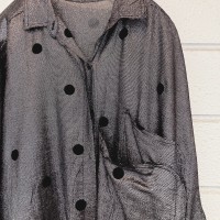 ドット柄 変形 メタリックシャツ | Vintage.City 古着屋、古着コーデ情報を発信