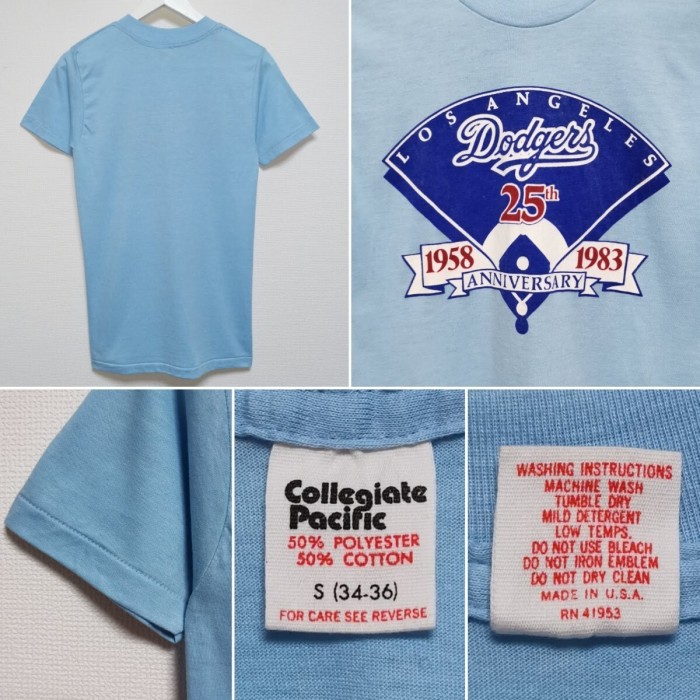 S 80s LA Dodgers ドジャース 25th Tシャツ USA製 | Vintage.City 빈티지숍, 빈티지 코디 정보