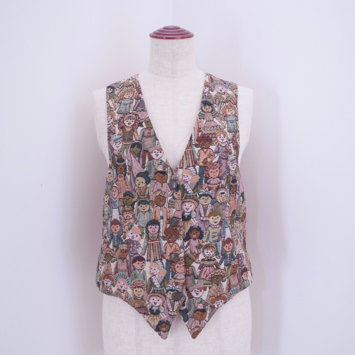 Goblin vest "people of the world" | Vintage.City Vintage Shops, Vintage Fashion Trends