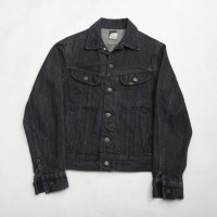 80's Lee Black Denim Jacket MADE IN USA | Vintage.City 古着屋、古着コーデ情報を発信