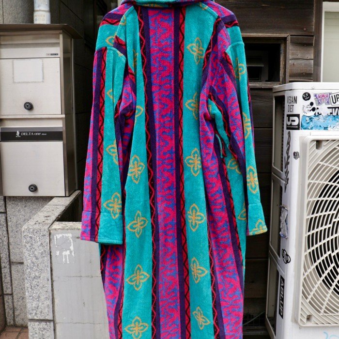 【"70's vintage" overall pattern pile gown】 | Vintage.City 빈티지숍, 빈티지 코디 정보