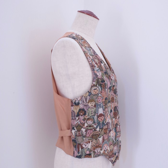 Goblin vest "people of the world" | Vintage.City 古着屋、古着コーデ情報を発信