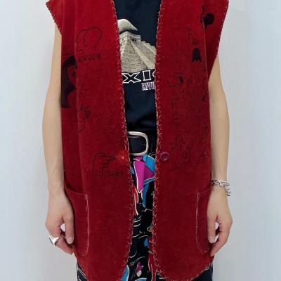 trlp 60s vintage handmade suede vest | Vintage.City 古着屋、古着コーデ情報を発信