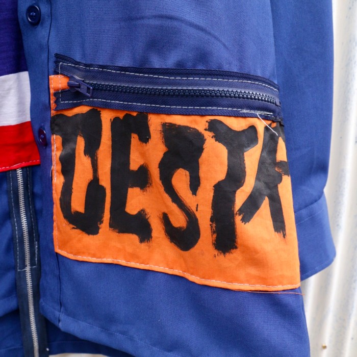 【"CUSTOM" anarchy design shirt jacket】 | Vintage.City 古着屋、古着コーデ情報を発信