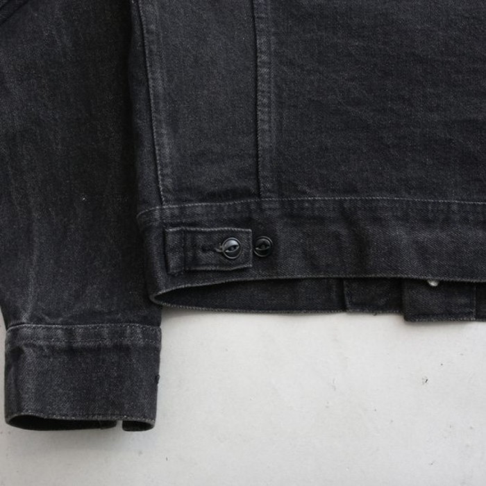 80's Lee Black Denim Jacket MADE IN USA | Vintage.City 古着屋、古着コーデ情報を発信