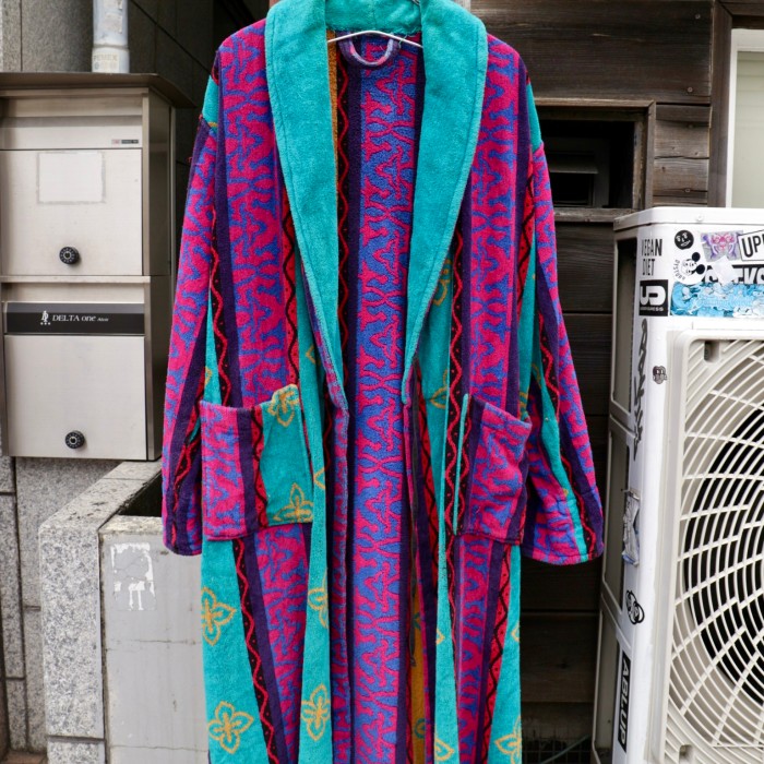 【"70's vintage" overall pattern pile gown】 | Vintage.City Vintage Shops, Vintage Fashion Trends