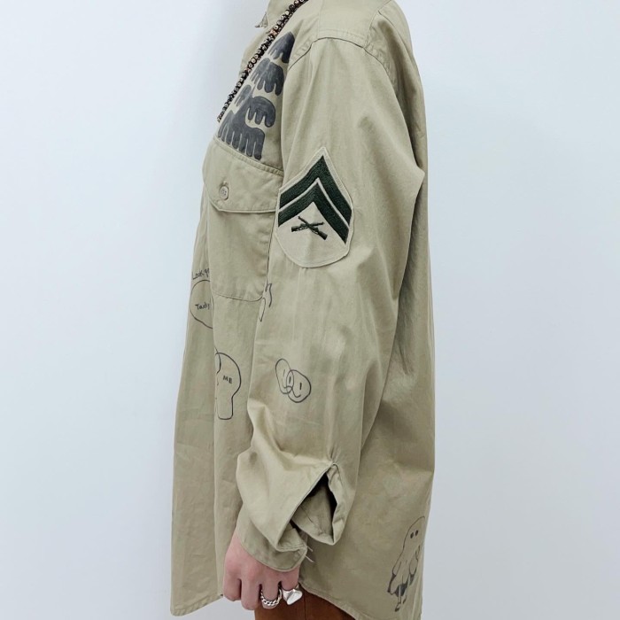 trlp 60s vintage US ARMY poplin shirt | Vintage.City 古着屋、古着コーデ情報を発信