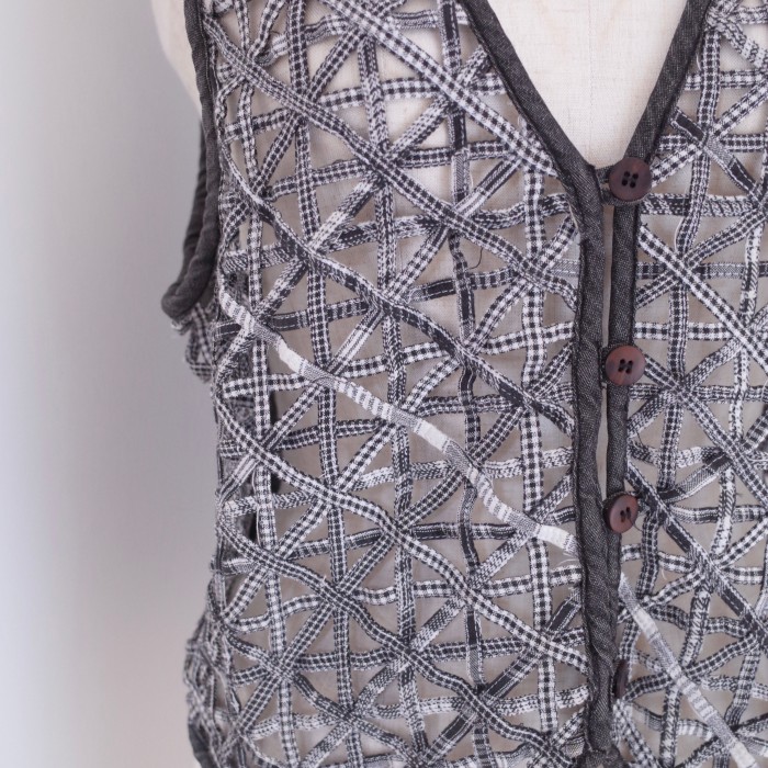 India cord embroidery denim vest | Vintage.City Vintage Shops, Vintage Fashion Trends