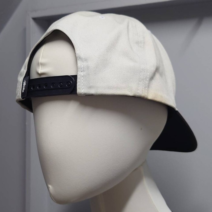 STUSSY ロゴ刺繍 ツートン スナップバック キャップ グレー×ブラック 帽子 | Vintage.City 古着屋、古着コーデ情報を発信