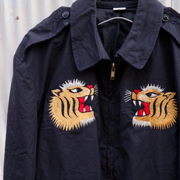【tiger souvenir embroidery military jacket】 | Vintage.City 빈티지숍, 빈티지 코디 정보