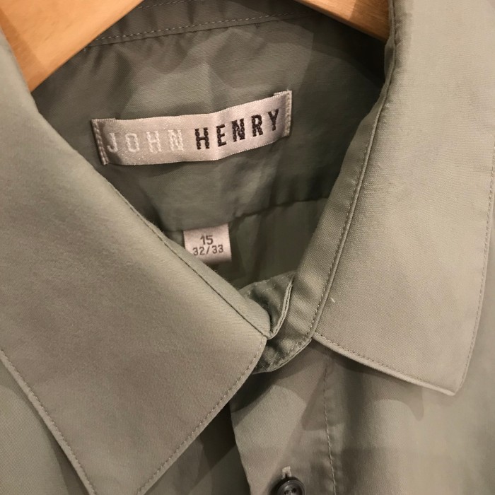 70's JOHN HENRY ジョンヘンリー ドレスシャツ グレージュ 〜 トープ 15 32/33（ メンズ Mサイズ程度 ） | Vintage.City 古着屋、古着コーデ情報を発信