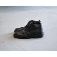 Vintage Black Leahter Shoes Made in ITALY | Vintage.City 古着屋、古着コーデ情報を発信
