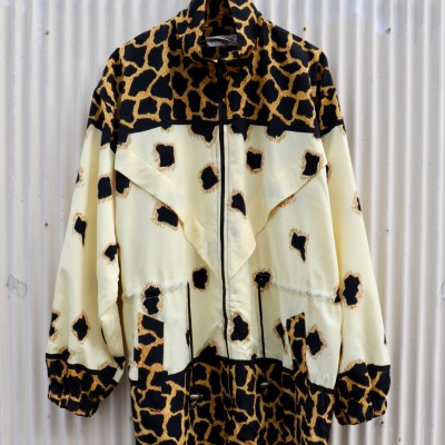 【80-90's animal pattern high-neck design half coat】 | Vintage.City 古着屋、古着コーデ情報を発信