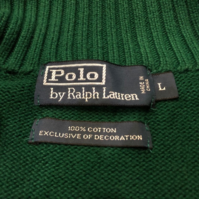 Ralph Lauren ハーフジップコットンニット | Vintage.City 古着屋、古着コーデ情報を発信