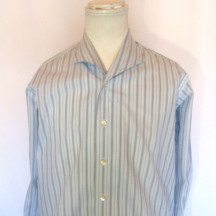 80’s miyake design studio Stripe open color shirt | Vintage.City Vintage Shops, Vintage Fashion Trends
