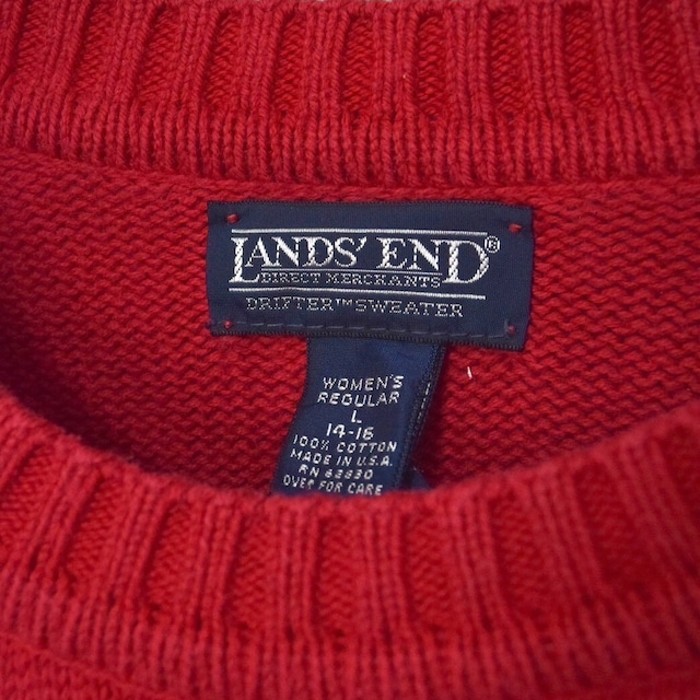 old “ land's end ” cotton knit | Vintage.City 古着屋、古着コーデ情報を発信
