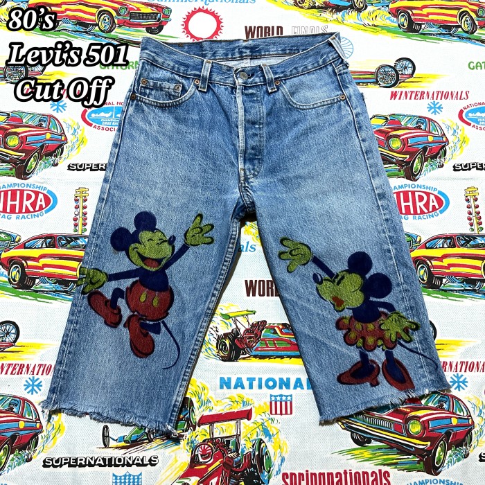 80’s Levi’s 501 カットオフ Mickey & Minnie | Vintage.City Vintage Shops, Vintage Fashion Trends